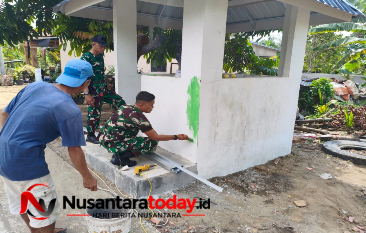Satgas TMMD ke-129 Kodim 0418/Palembang Percepat Pembangunan Pos Kamling di Kelurahan Talang Jambe 6 IMG 20260802 115218