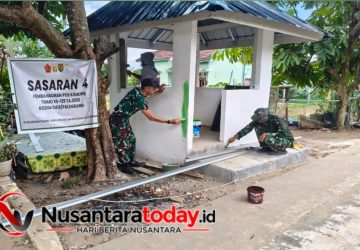 Pos Kamling TMMD Ke-129 Kodim 0418/Palembang Dipoles, Wujudkan Lingkungan Aman dan Nyaman