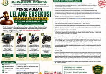 Kejari Lampung Utara Lelang Mobil dan Motor Rampasan, “Siapa Pun Bisa Ikut”