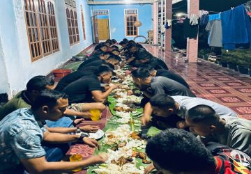 Makan Malam Bersama, Satgas TMMD ke-129 Kodim 0418/Palembang Pererat Kebersamaan dengan Warga