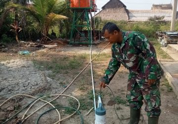 Menjelang Penutupan TMMD ke-129, Sumur Bor untuk Fasilitas Pendidikan Keagamaan Disiapkan untuk Dimanfaatkan