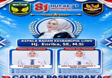 Perkuat Kesiapan 73 Paskibraka Luwu, Hj. Enrika Tunjuk Dua Putri Terbaik Mengemban Tugas Bawa Baki