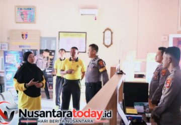 Kapolres Lampung Utara Cek Pelayanan, Ingatkan Personel Tetap Humanis