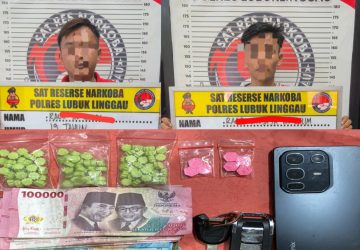 98 Butir Ekstasi Disita, Polres Lubuk Linggau Tangkap Dua Pemuda di Tengah Upaya Pelarian