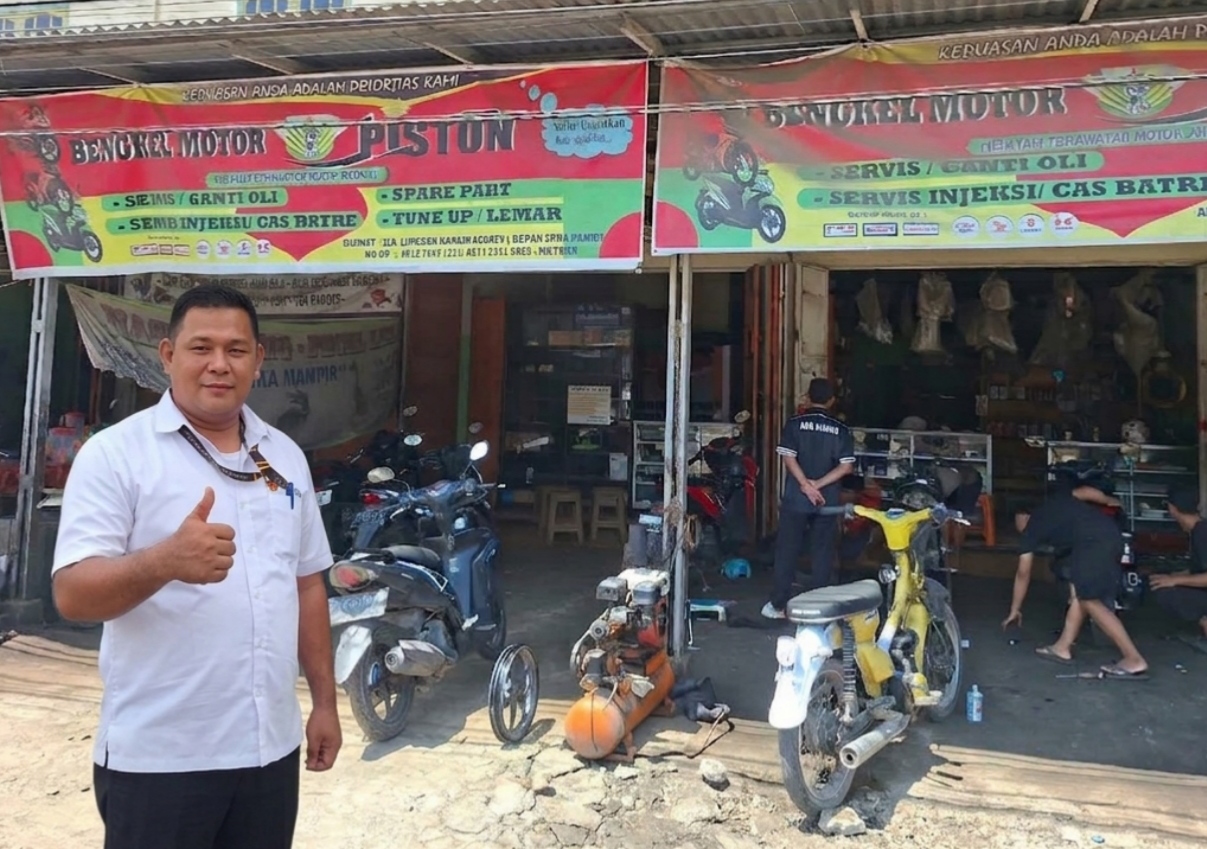 Kawal Perekonomian Rakyat, LSM KPK RI Muba Dorong Pemkab Perhatikan UMKM Bengkel Motor 6 IMG 20260822 121118