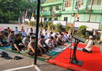 Polsek SU II Gelar Shalat Istisqa, Ikhtiar Atasi Kemarau dan Karhutla di Palembang