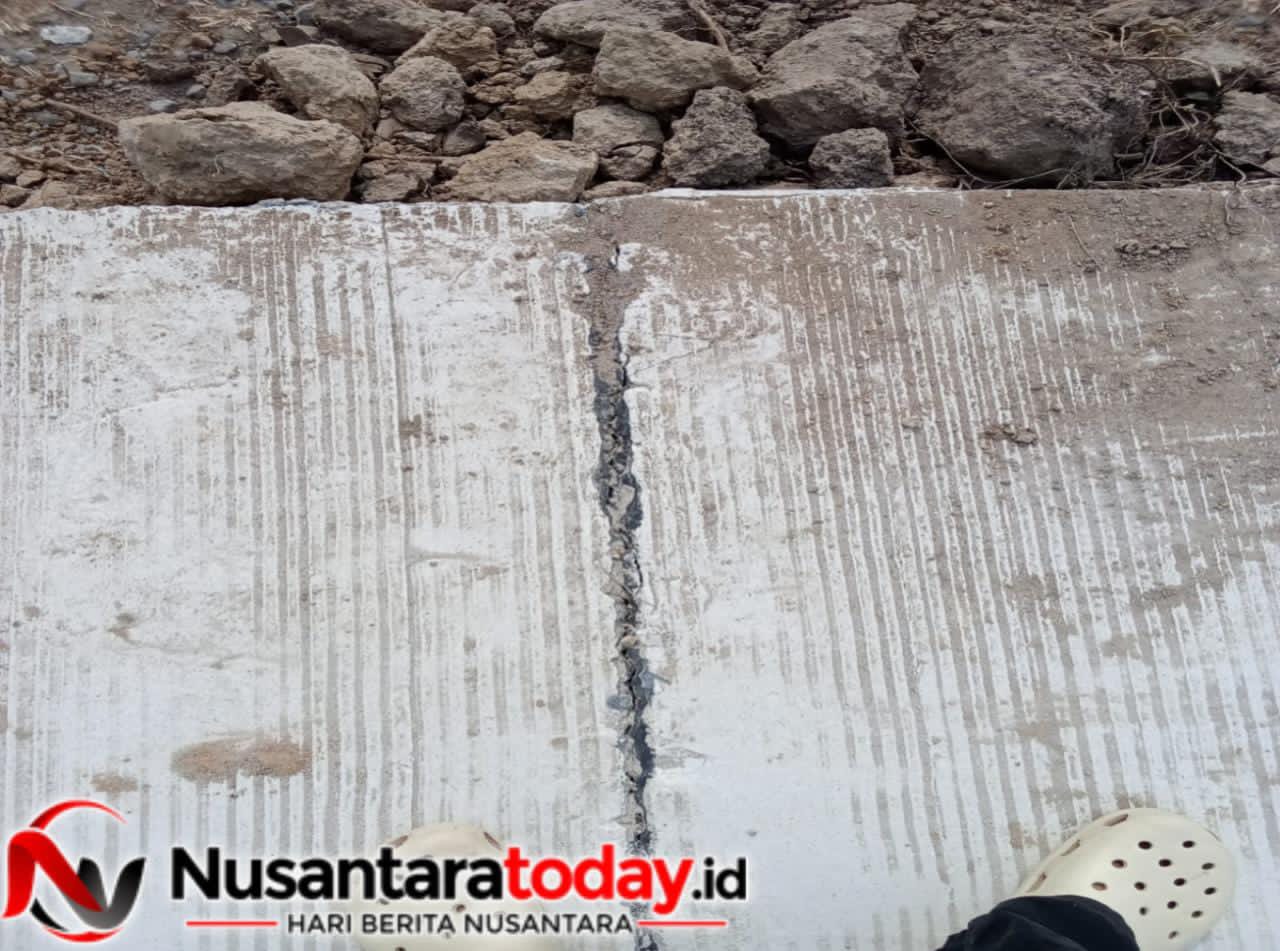 Rp397 Juta, Jalan Baru Selesai di Lampung Selatan Sudah Retak 6 IMG 20260914 WA0036