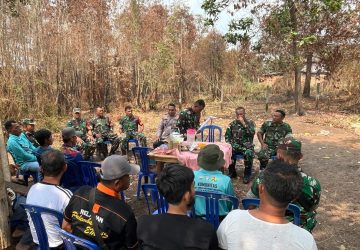 Tim Satgas Mabes TNI Gencarkan Edukasi Cegah Karhutla di Wilayah Rawan Palembang