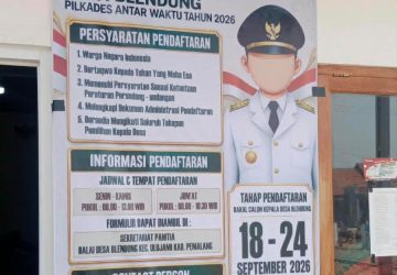 Resmi Dibuka! Perebutan Kursi Kades PAW Desa Blendung Dimulai, Pendaftaran 18–24 September