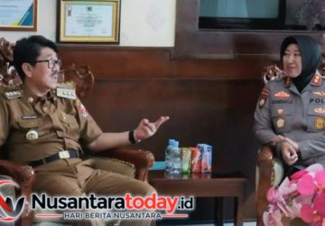 Bupati Hamartoni Temui Kapolres Lampung Utara, Bahas Kebakaran RSUD Ryacudu