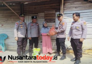 Polres Lampung Utara Salurkan Infaq untuk Warga Sekitar Mako