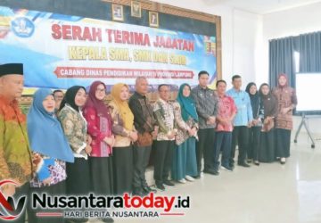 Sertijab, 23 Kepsek Lampung Utara dan Way Kanan Terima Amanah Baru