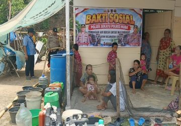 Polres Muba Salurkan Air Bersih, Wujud Nyata Polri Hadir Membantu Masyarakat