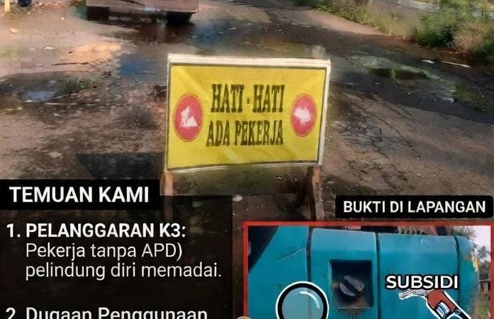 Proyek Jalan Rp8,3 Miliar di Pemalang Disorot: Minim K3 dan Dugaan Solar Subsidi untuk Alat Berat