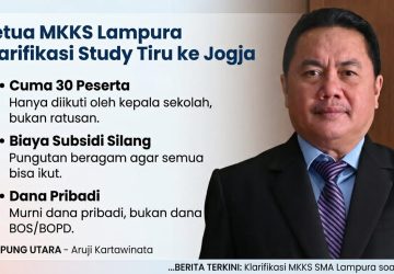 Ketua MKKS Lampura Bantah Ambil Untung Study Tiru Jogja, Sebut Hanya 30 Peserta
