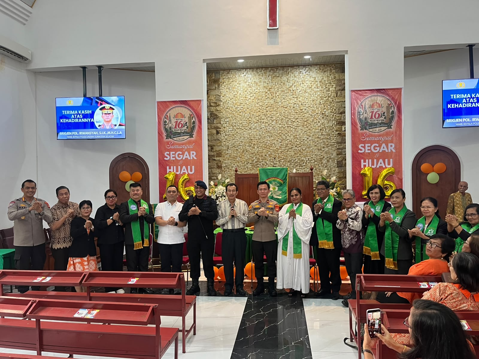 Minggu Kasih, Wakapolda Sumsel Sambangi Jemaat GPIB Immanuel Palembang 6 IMG 20261018 WA0262