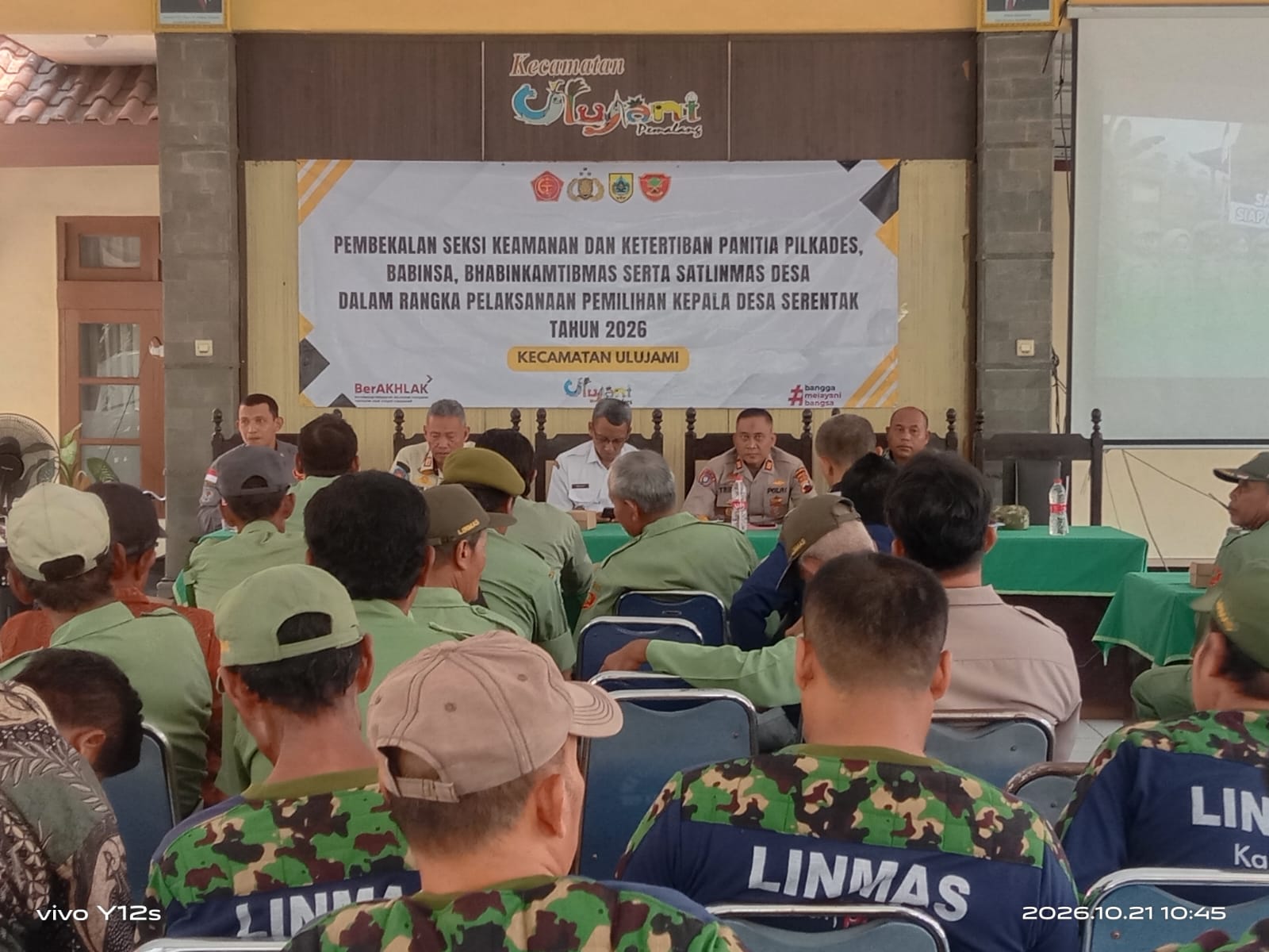 Jelang Pilkades Serentak 2026, Pemcam Ulujami Libatkan Babinsa, Bhabinkamtibmas dan Satlinmas 6 IMG 20261021 WA0023