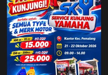 Pemcam Pemalang Hadirkan Servis Motor Murah, Yamaha SKY Layani Warga Selama Dua Hari