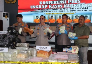 Gulung 27 Kasus Narkoba, Polres Lampung Selatan Amankan 34 Tersangka