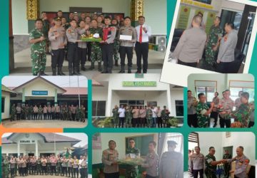 Perkuat Soliditas TNI-Polri, Jajaran Polrestabes Palembang Beri Kejutan HUT ke-81 TNI di Makodim 0418