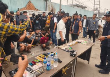 Grebek Tiga Lokasi di Lawang Kidul, Polda Sumsel dan BNNP Amankan Delapan Orang Positif Sabu