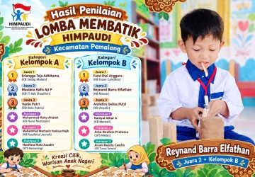 Siswa KB Mawar Sewaka Raih Juara 2 Lomba Membatik HIMPAUDI Pemalang